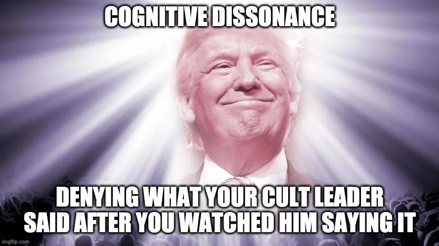 Trump Cult cognitive dissonance.webp