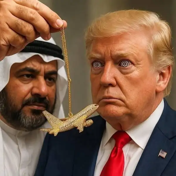 Trump hypnotized Qatar shit.webp