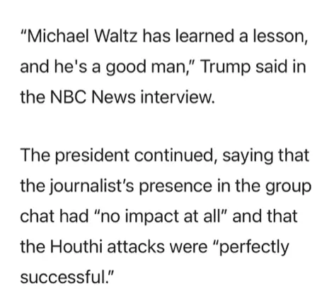trump on Mike Waltz.webp
