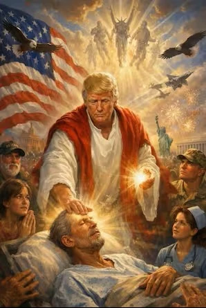 Trump’s Jesus-like image of himself.webp