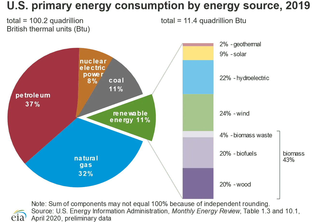US Primary Energy Consumption by Energy Source 2019.webp