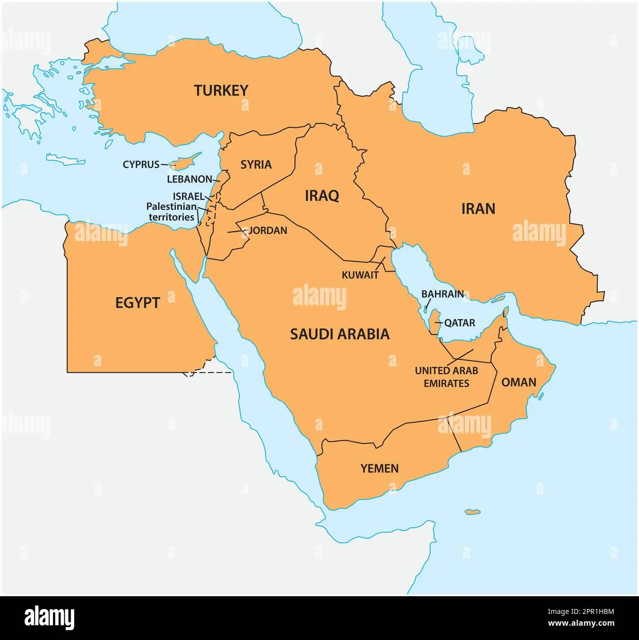 vector-map-of-geopolitical-region-middle-east-2PR1HBM.webp
