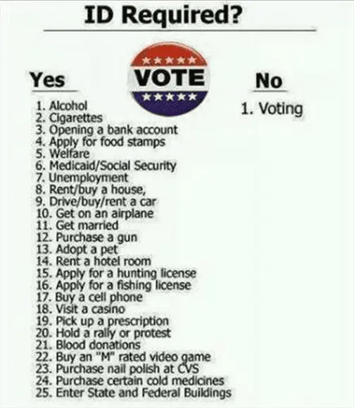 VotingPicIDRequiredListsAllThingsThatRequireIDNotVoting.webp