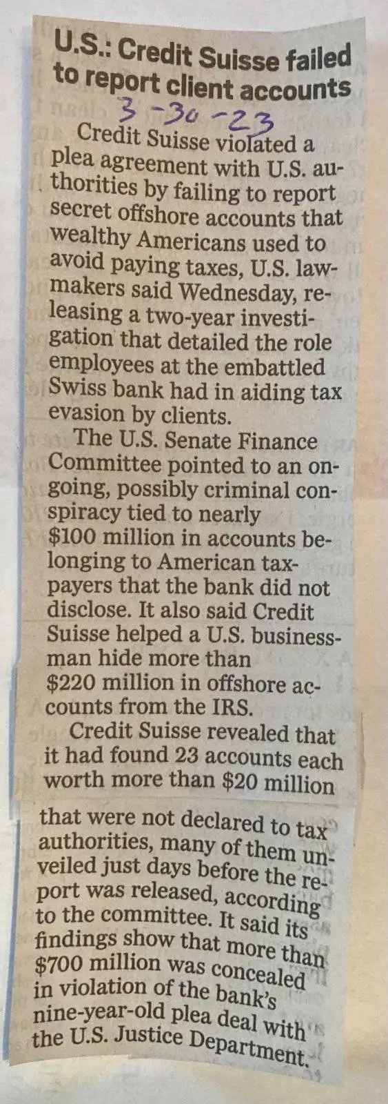 WSJ FOLLOWUP CREDIT SUISSE BK 2023.webp