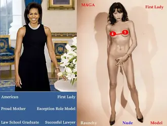 raunchy melania and Michele Obama.webp