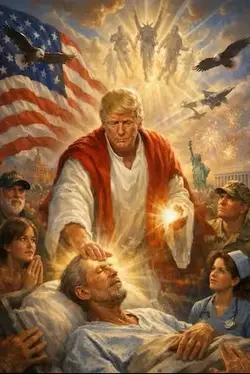 Trump’s Jesus-like image of himself.webp