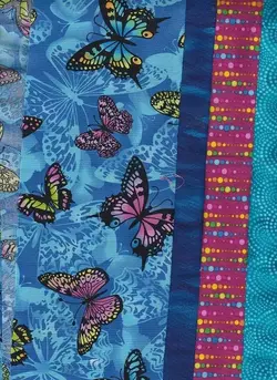 $Turquoise Star Log Cabin Butterflies Top4.webp