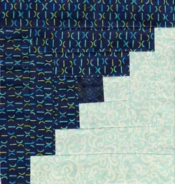 $Turquoise Singles Log Cabin Fields and Furrows1.webp