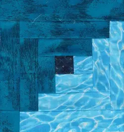 $Turquoise Singles Log Cabin Fields and Furrows3.webp