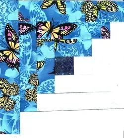 $Turquoise Singles Log Cabin Fields and Furrows7.webp