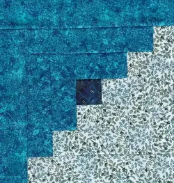 $Turquoise Singles Log Cabin Fields and Furrows11.webp