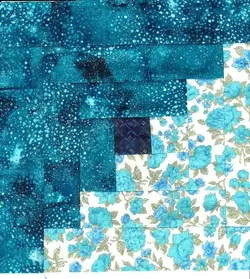 $Turquoise Singles Log Cabin Fields and Furrows14.webp