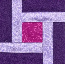 $27 Purple Double strip log quilt27.webp