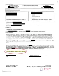 Bench Warrant alleging a Signed Stipulation on File with the FOC.webp