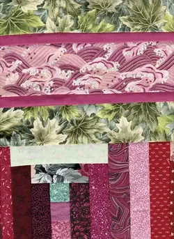 $Kaliedoscope Medallion Rosewood Quilt Top3.webp