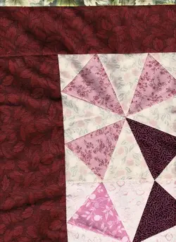 $Kaliedoscope Medallion Rosewood Quilt Top7.webp