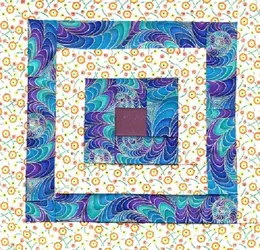 $Mexican Marketplace Log Cabin  Quilt Top 3.webp
