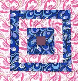 $Mexican Marketplace Log Cabin  Quilt Top 2.webp
