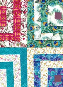 $Mexican Marketplace Log Cabin  Quilt Top 8.webp