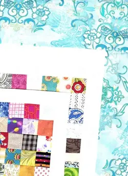 $Controlled 9 Postage Stamp Scrap White Aqua border.webp