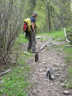 $Me and the bitties hiking.webp