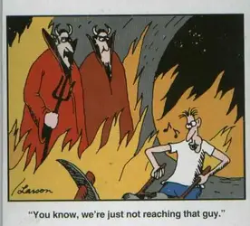 Coffee Mug - Far Side Just Not Reaching That Guy.webp