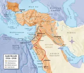 Arab Revolt _ Ottoman Empire - 1916.webp