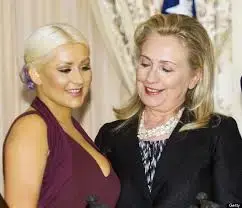 Hillary looking at breasts.webp
