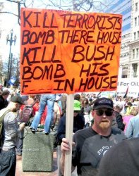 $Bush protestor hate sign.jpg
