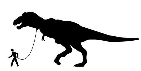 man walking with dinosaur.webp