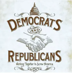 Democrats Republicans working together to screw America.webp