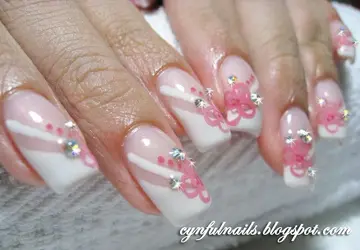 $99262_gel bridal french w pink handdrawn flowers gf closeup 120.webp