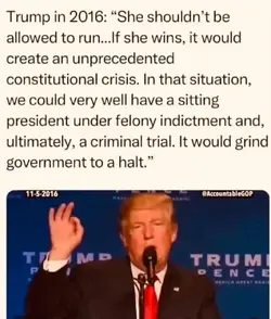 Trump's own words on criminals in WH and constitutional issues.webp