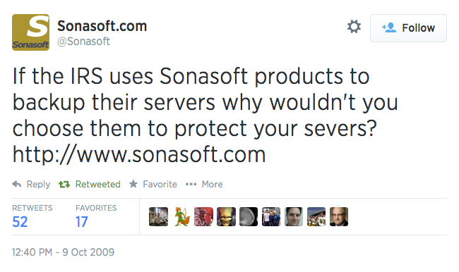 sonasoft-IRS-tweet.png