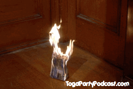 FlamingBagOfPooPrank.gif