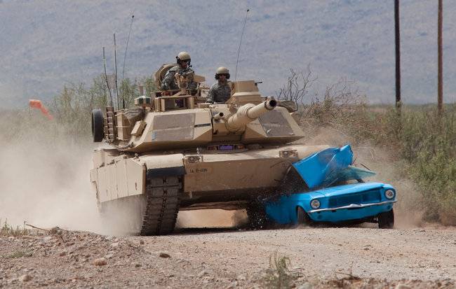 Mustang+crushed+by+M1+Abrams+tank1330726087.jpg