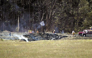 The field where Flight 93 allegedly crashed The field where Flight 93 allegedly crashed