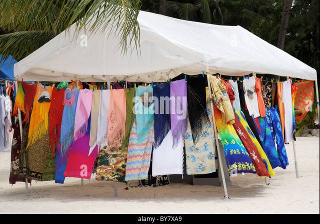 beach-souvenir-tent-at-resort-in-barbados-west-indies-caribbean-towels-by7xa9.jpg