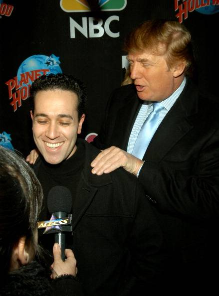 sam-solovey-is-surprised-by-donald-trump-during-the-apprentice-of-4-picture-id134757016
