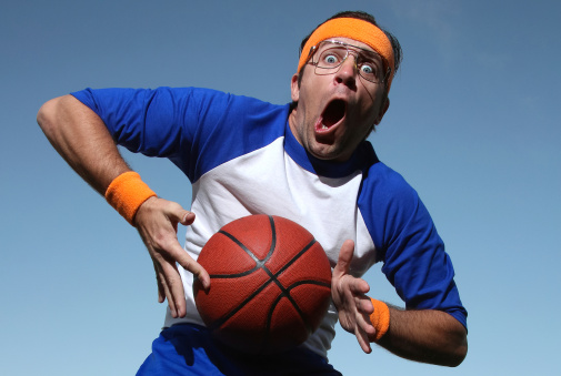 nerd-basketball-player-in-blue-white-picture-id160491538